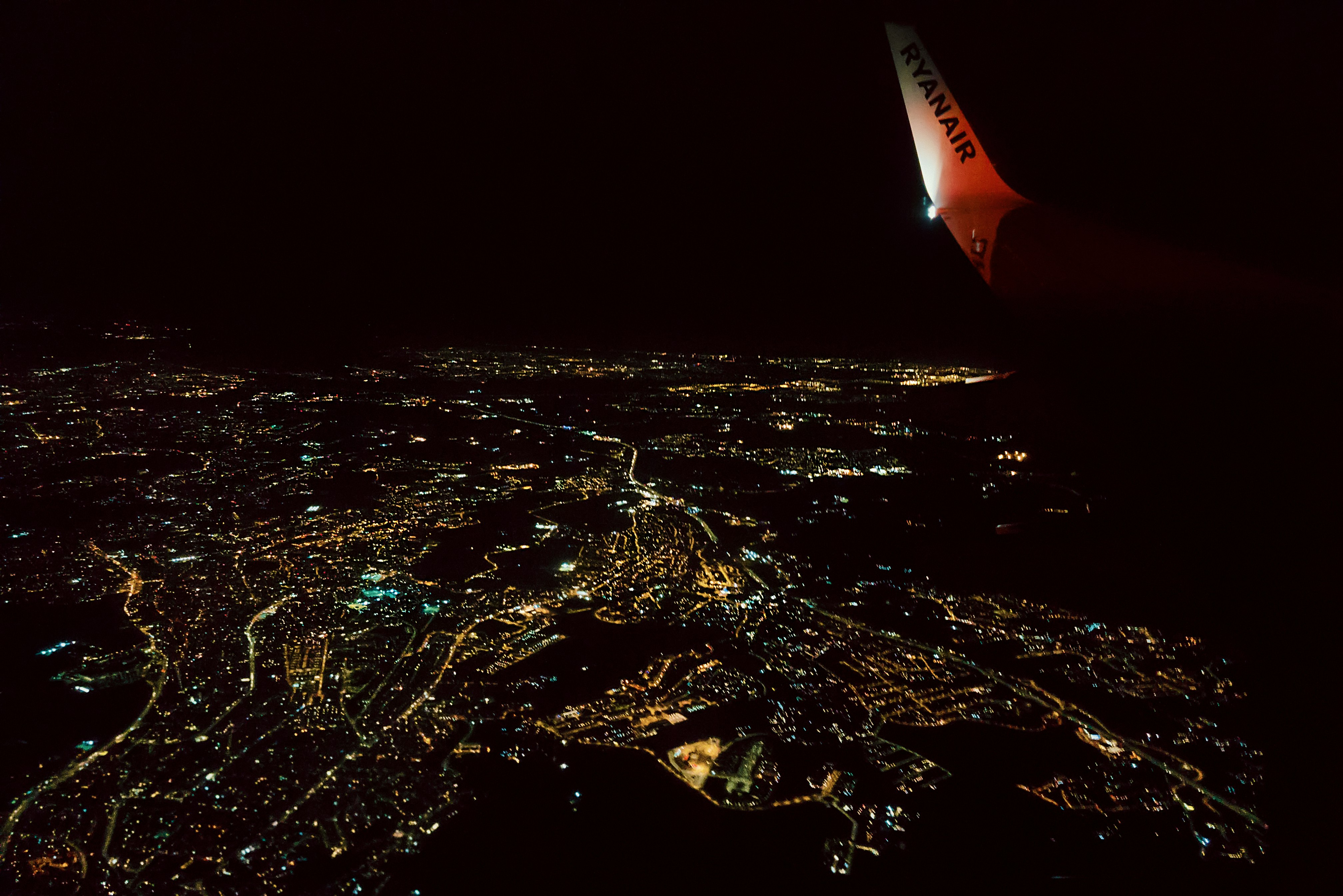 aerial photography of city escape during nighttime